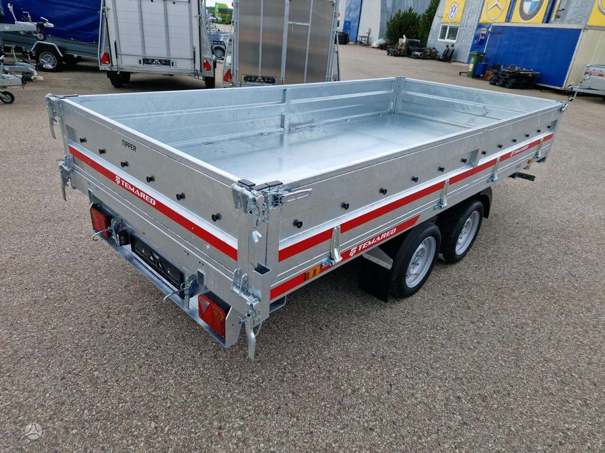 TEMARED Tipper 3617/2 3500kg, passenger car trailers