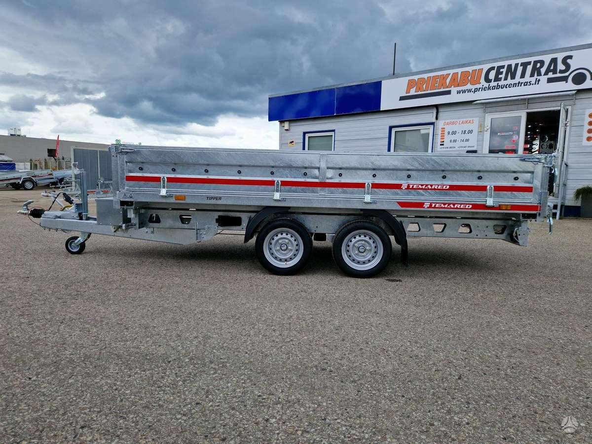 TEMARED Tipper 3617/2 3500kg, passenger car trailers