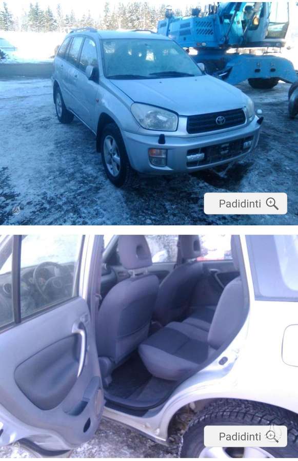 Toyota RAV4 kėbulo dalys