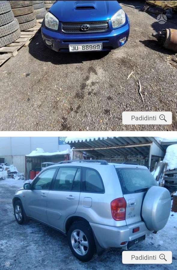 Toyota RAV4 kėbulo dalys