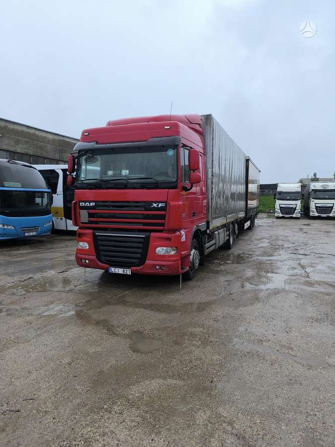 DAF FAR XF 460, бортовые с шторами