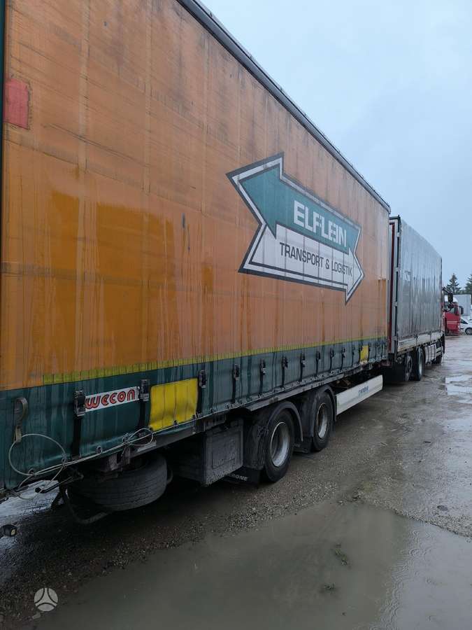 DAF FAR XF 460, бортовые с шторами