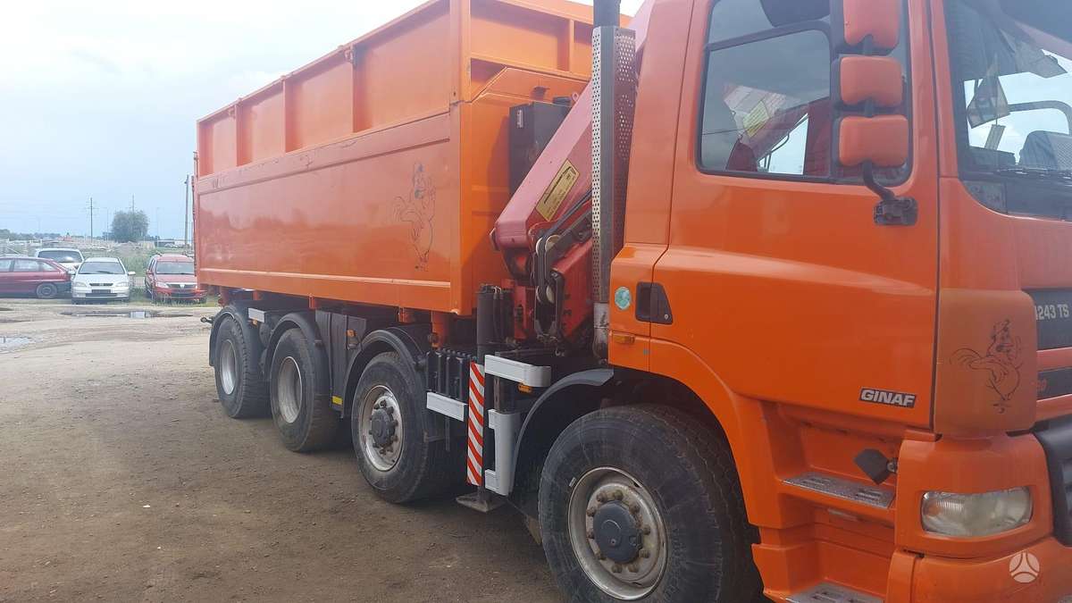 DAF Ginaf X4243TS, самосвалы с краном