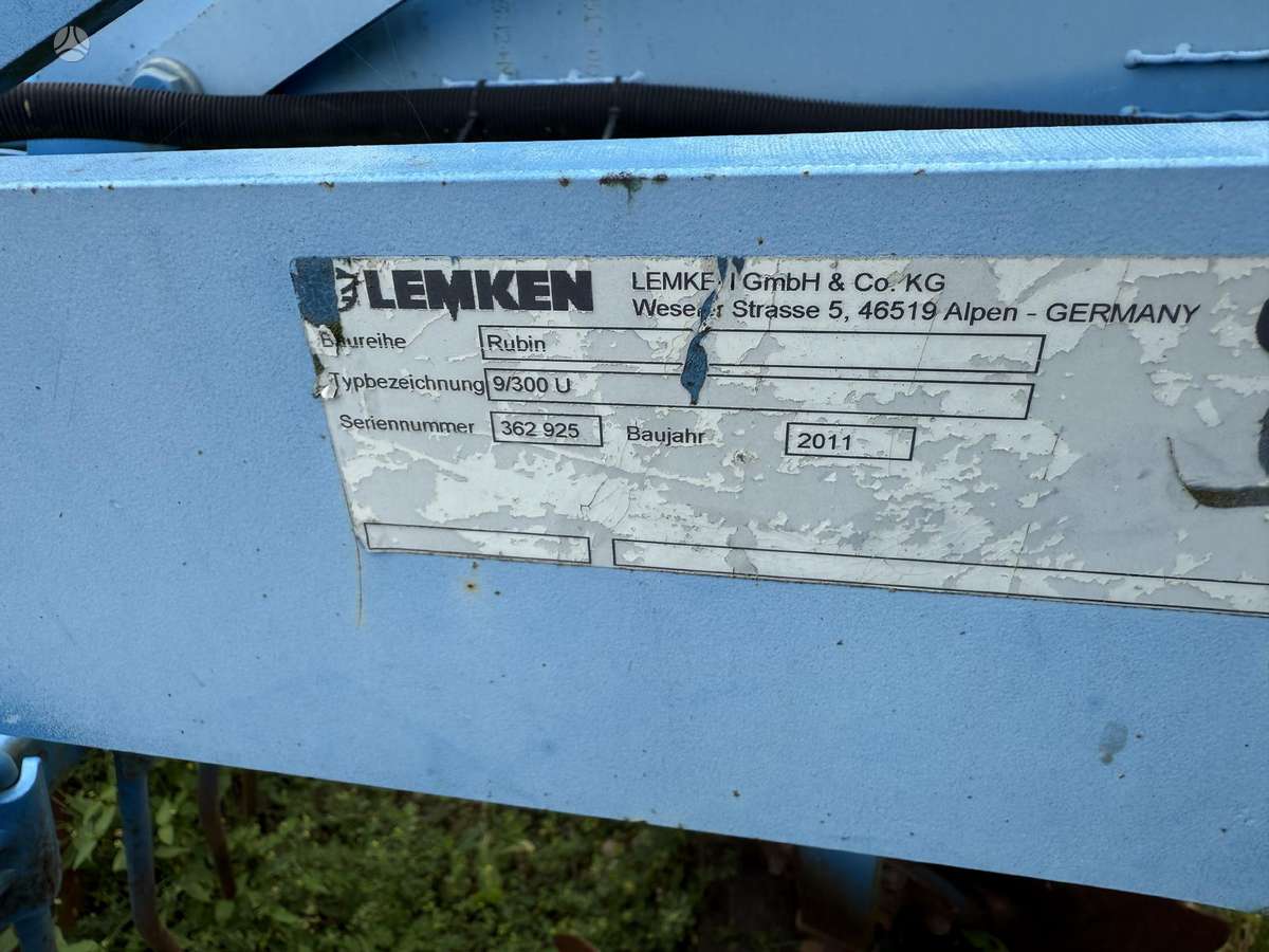 Lemken Rubin 9/300, скребки, скрубберы