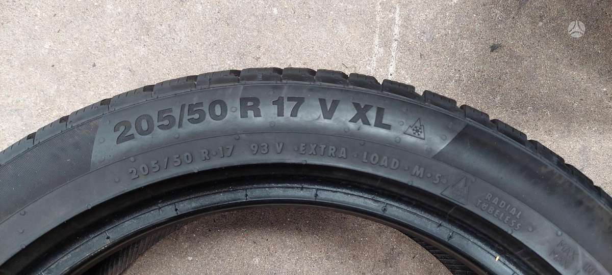Continental, winter 205/50 R17