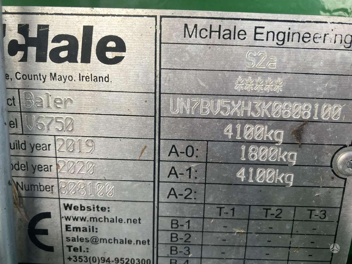 McHale V6 750, presai