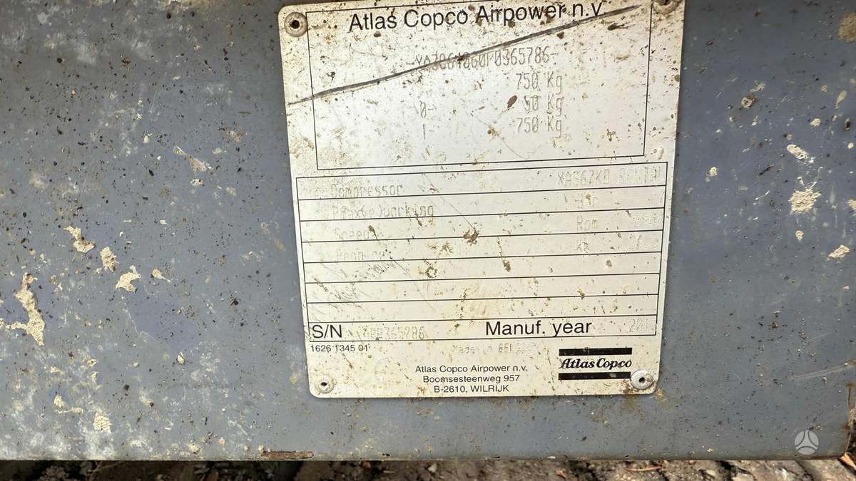 Atlas COPCO XAS67KD, компресcоры