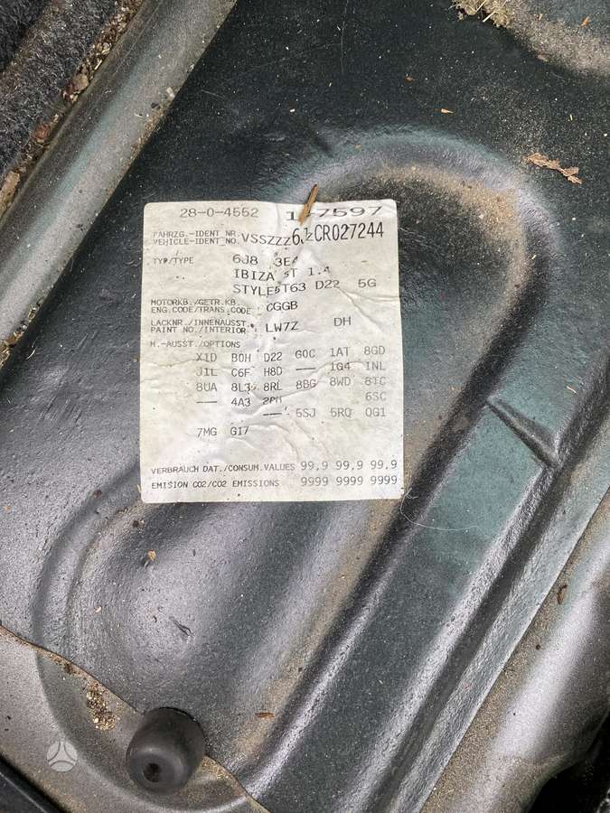 Seat Ibiza, Kebulo dalys, детали кузова
