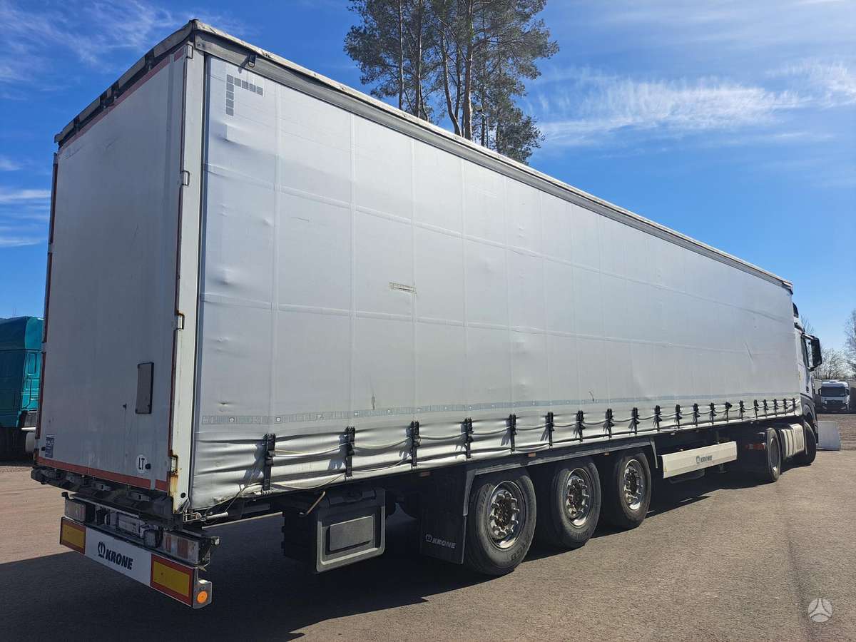 Krone SDP lifting axle, užuolaidinės / tentinės