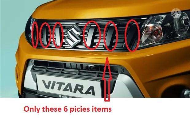 Suzuki Vitara bamperiai, apdailos grotelės