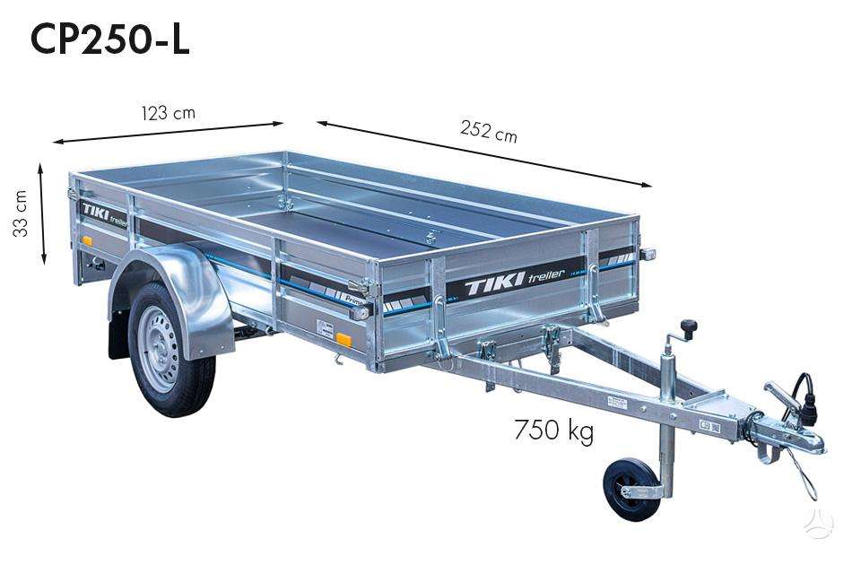 Tiki Treiler CP serija, passenger car trailers