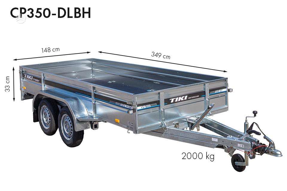 Tiki Treiler CP serija, passenger car trailers