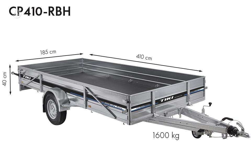 Tiki Treiler CP serija, passenger car trailers