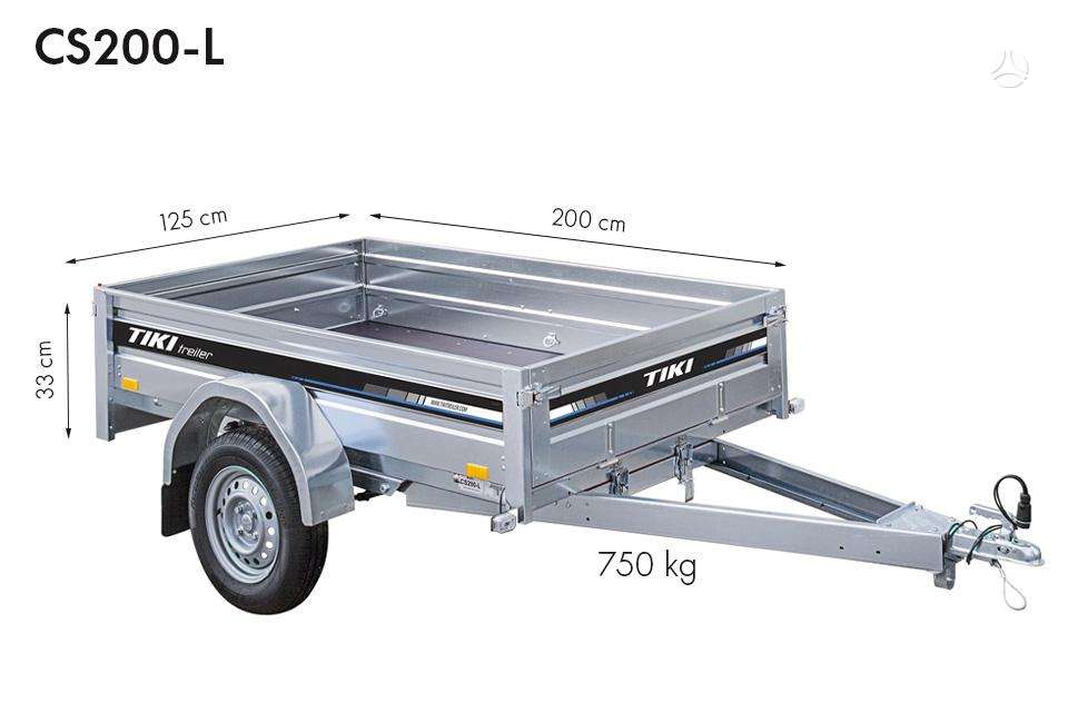 Tiki Treiler CS serija, passenger car trailers