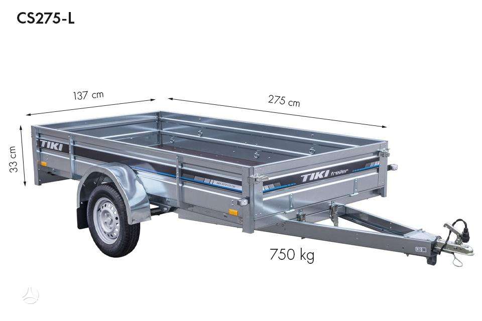 Tiki Treiler CS serija, passenger car trailers