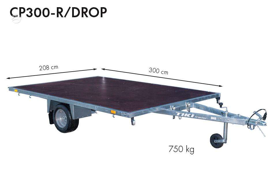 Tiki Treiler Platformos, flatbed