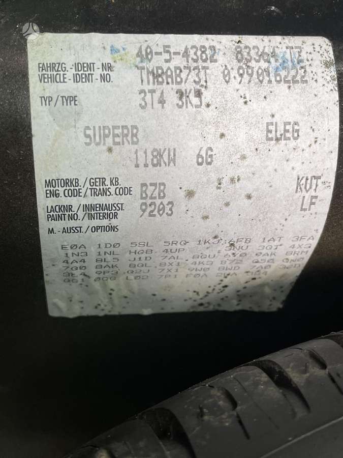 Skoda Superb for parts
