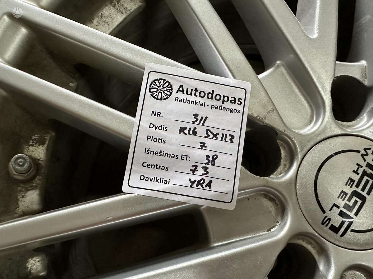 MEGA WHEELS, lengvojo lydinio, R16