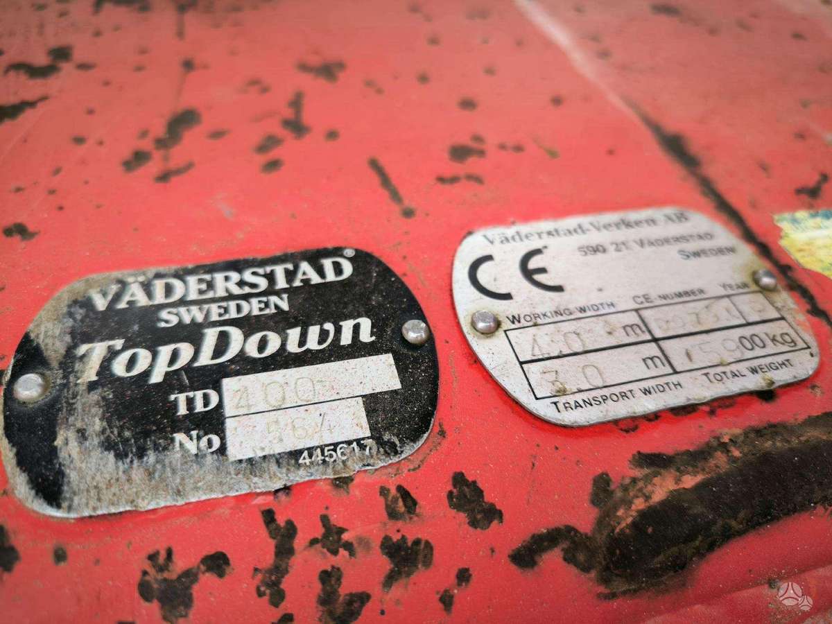 Vaderstad Topdown 400, skutikai, purentuvai