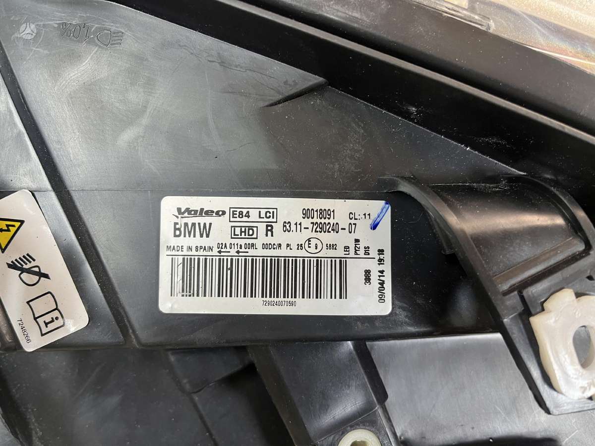 BMW X3 žibintai