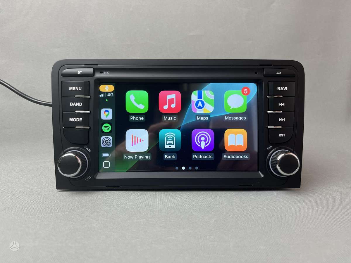 Audi Audi A3 8P 2003 - 2012 Androidas su carplay, multimedia and navigation
