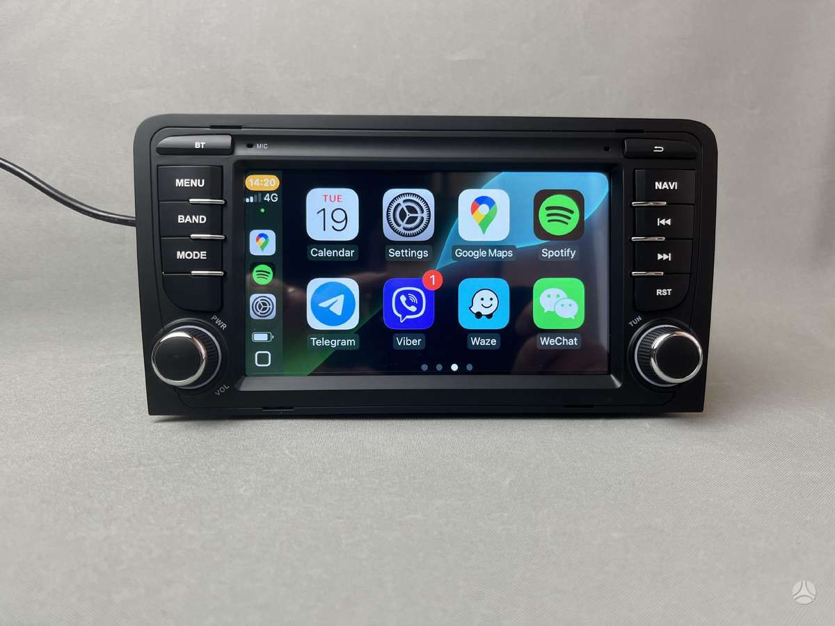Audi Audi A3 8P 2003 - 2012 Androidas su carplay, multimedia and navigation