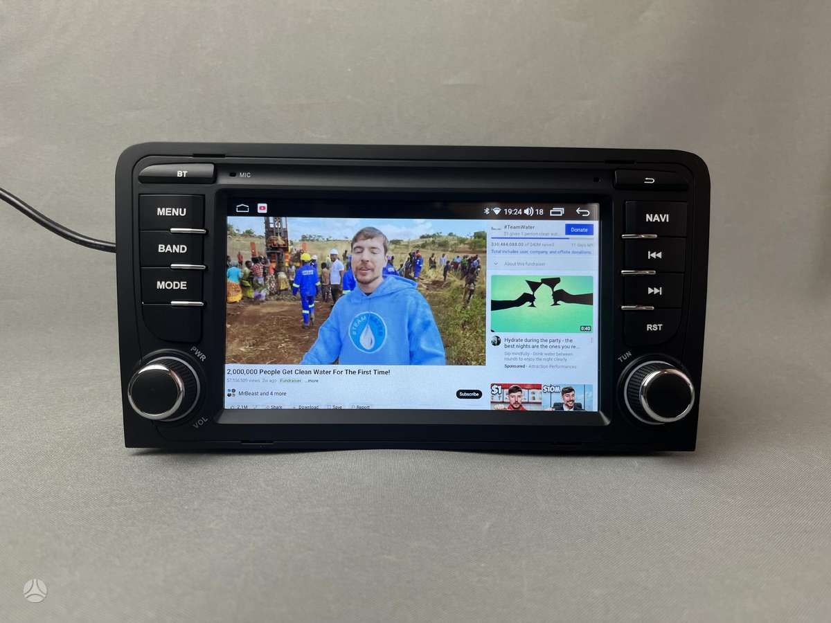 Audi Audi A3 8P 2003 - 2012 Androidas su carplay, multimedia and navigation