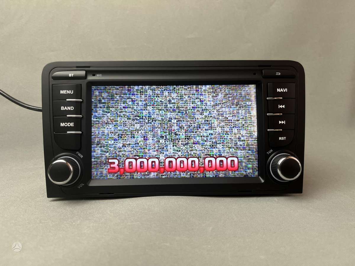 Audi Audi A3 8P 2003 - 2012 Androidas su carplay, multimedia and navigation