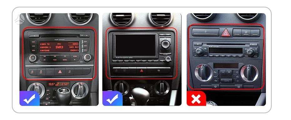 Audi Audi A3 8P 2003 - 2012 Androidas su carplay, multimedia and navigation