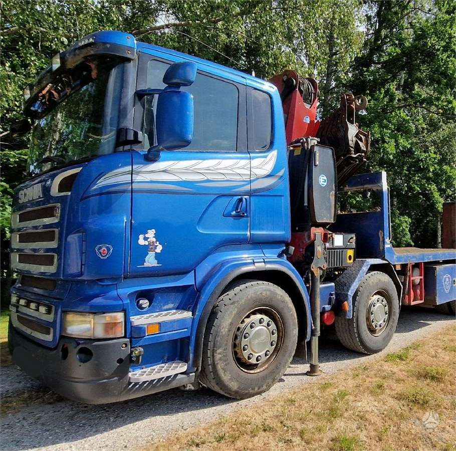 Scania R480 + EFFER 305.11 6S, с краном