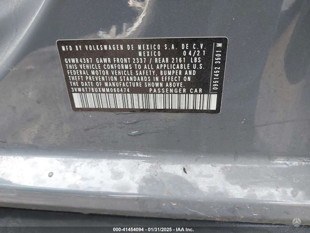 Volkswagen Jetta for parts. Dalimis