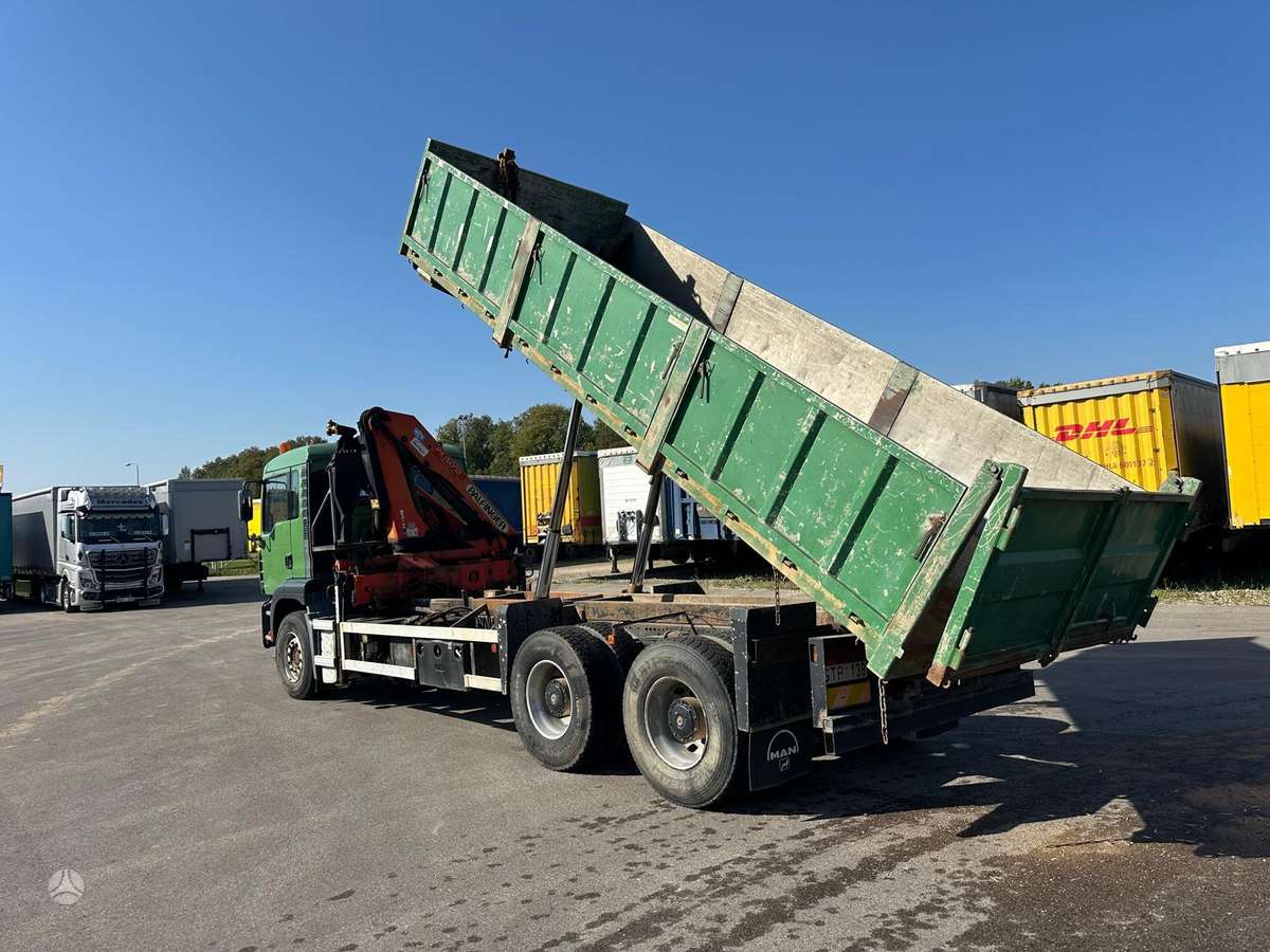 MAN TGA 26.413, dumpers with crane