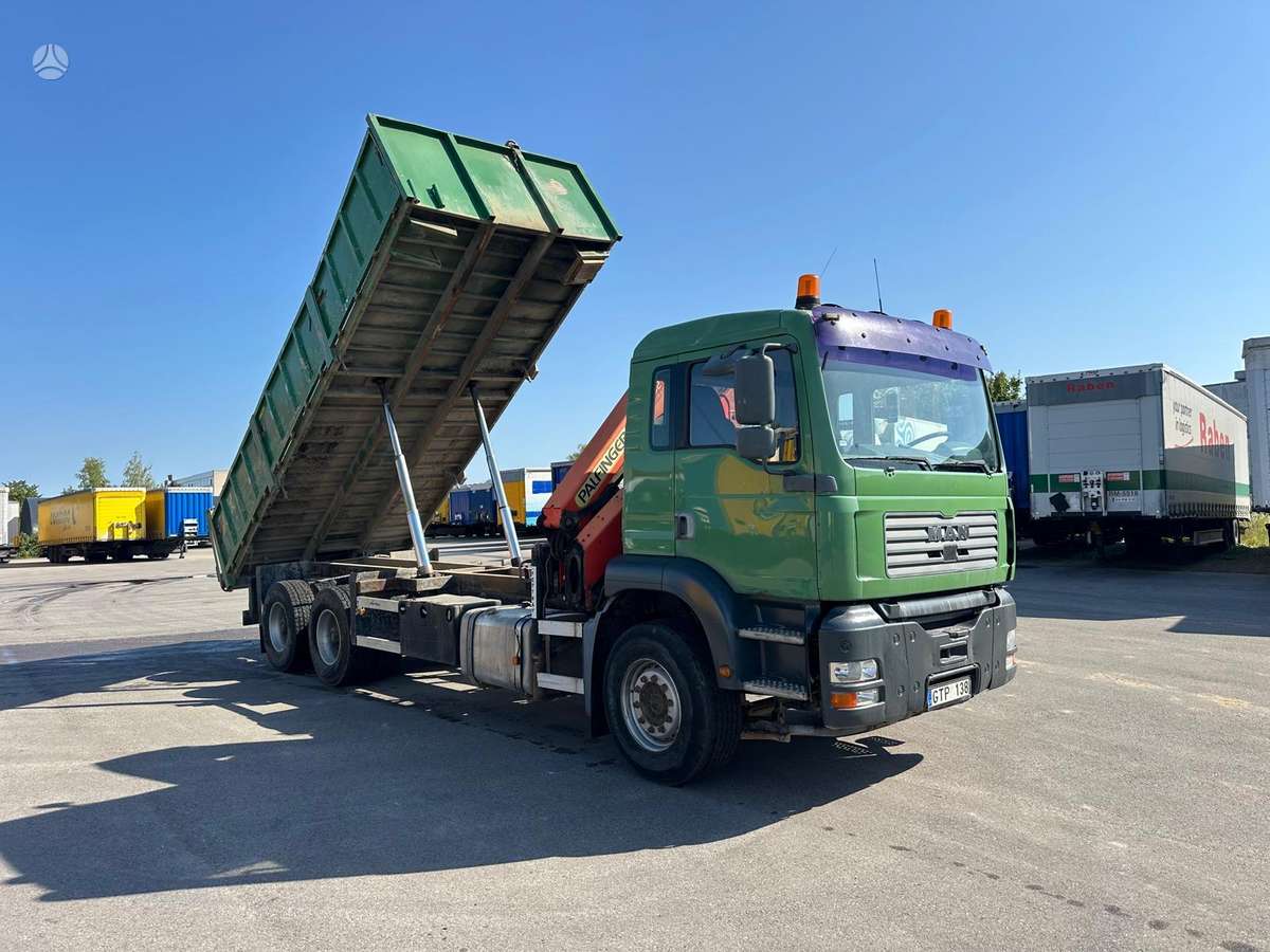 MAN TGA 26.413, dumpers with crane