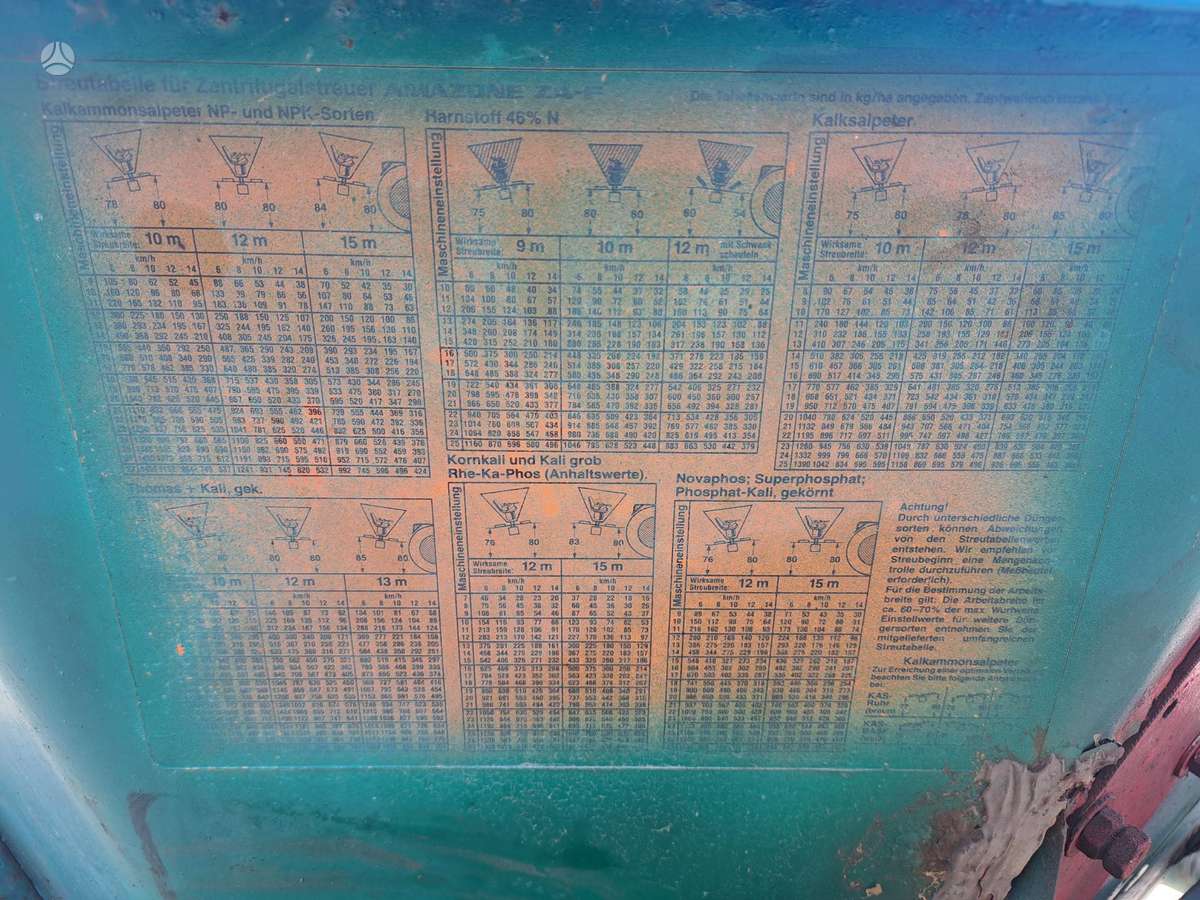Amazone ZA-F, spreaders