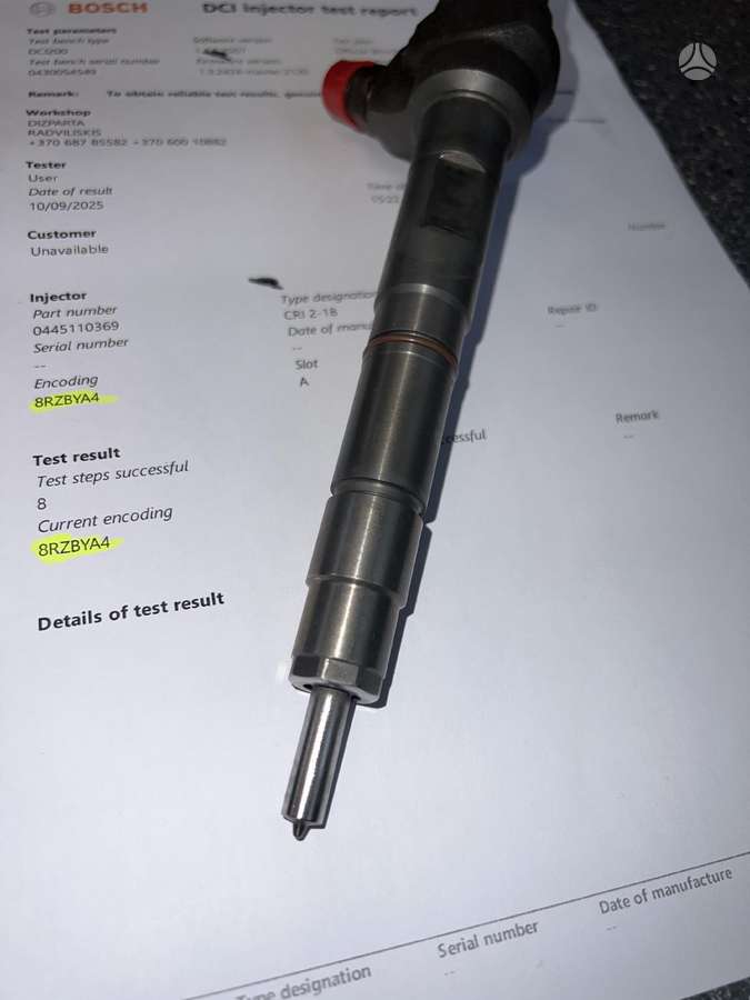 Volkswagen Passat, 0445110369, injection system