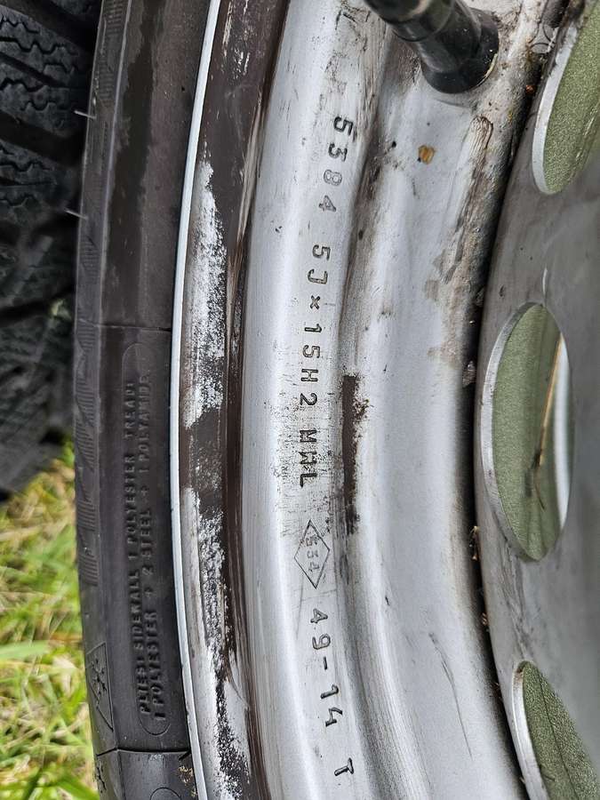 Renault Clio, стальные штампованные диски, R15