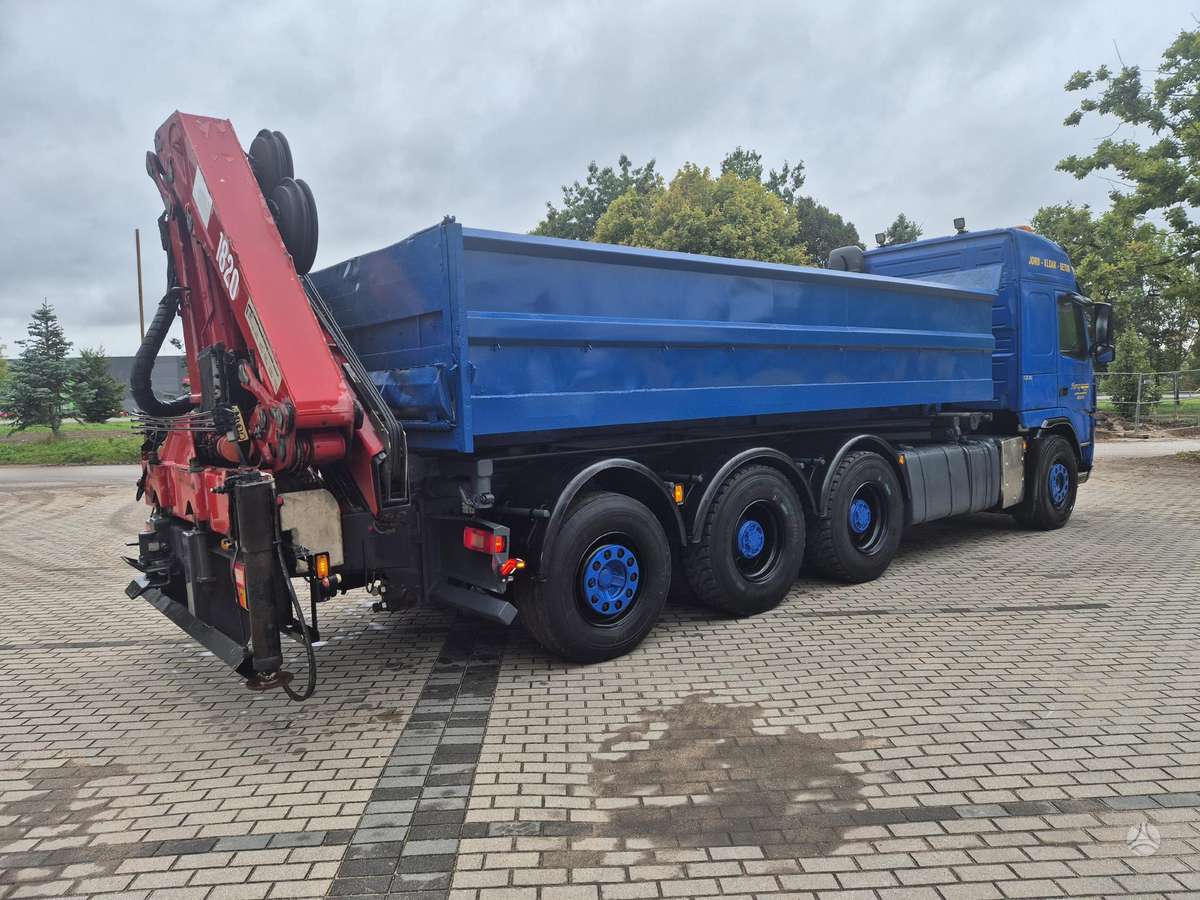 Volvo FM12 500, самосвалы с краном