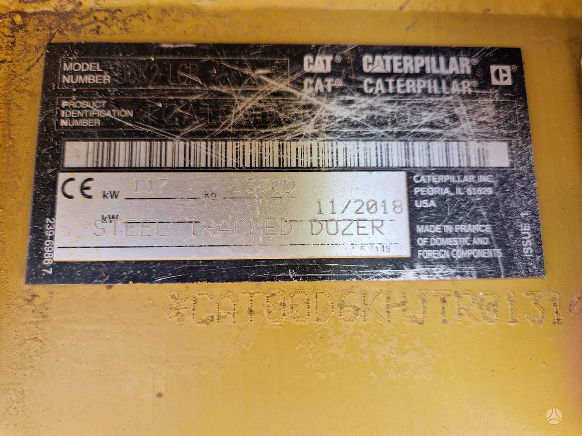 Caterpillar D6K2, buldozeriai