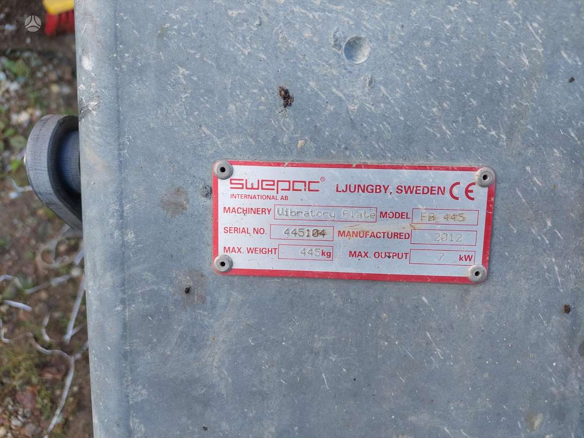 Swepac DYNAPAK, vibrator / compactor
