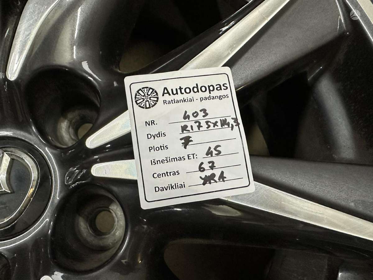 Mazda, light alloy, R19