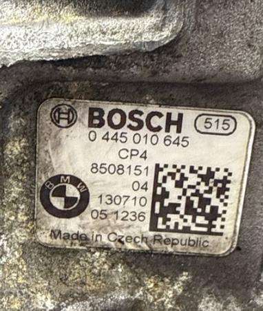 BMW M550 injection system