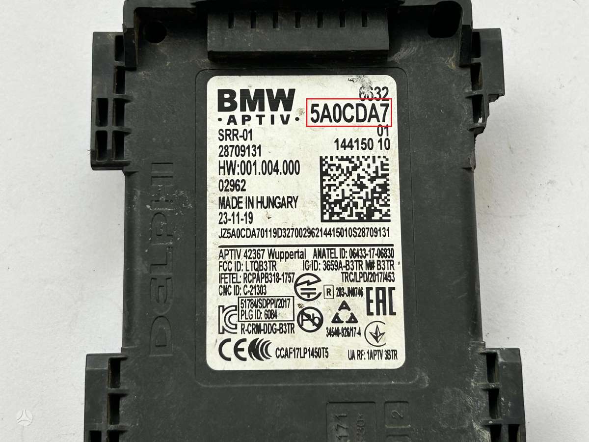 BMW X3, 5A0CDA7, Cen28317