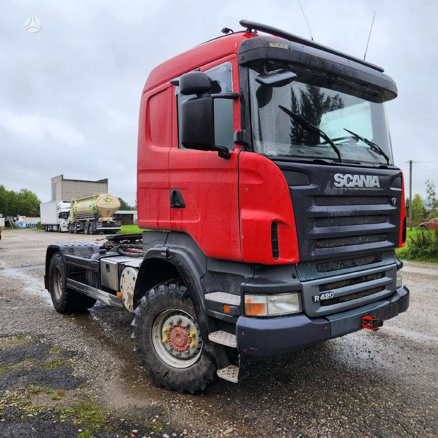 Scania R420 4x4 + hydro, single sleeper