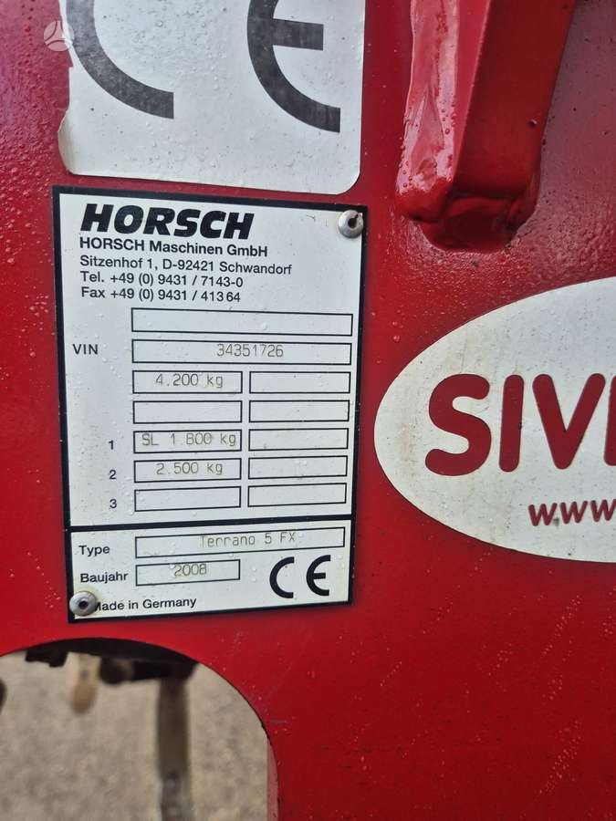 Horsch TERRANO 5 FX, scrapers, scrubbers