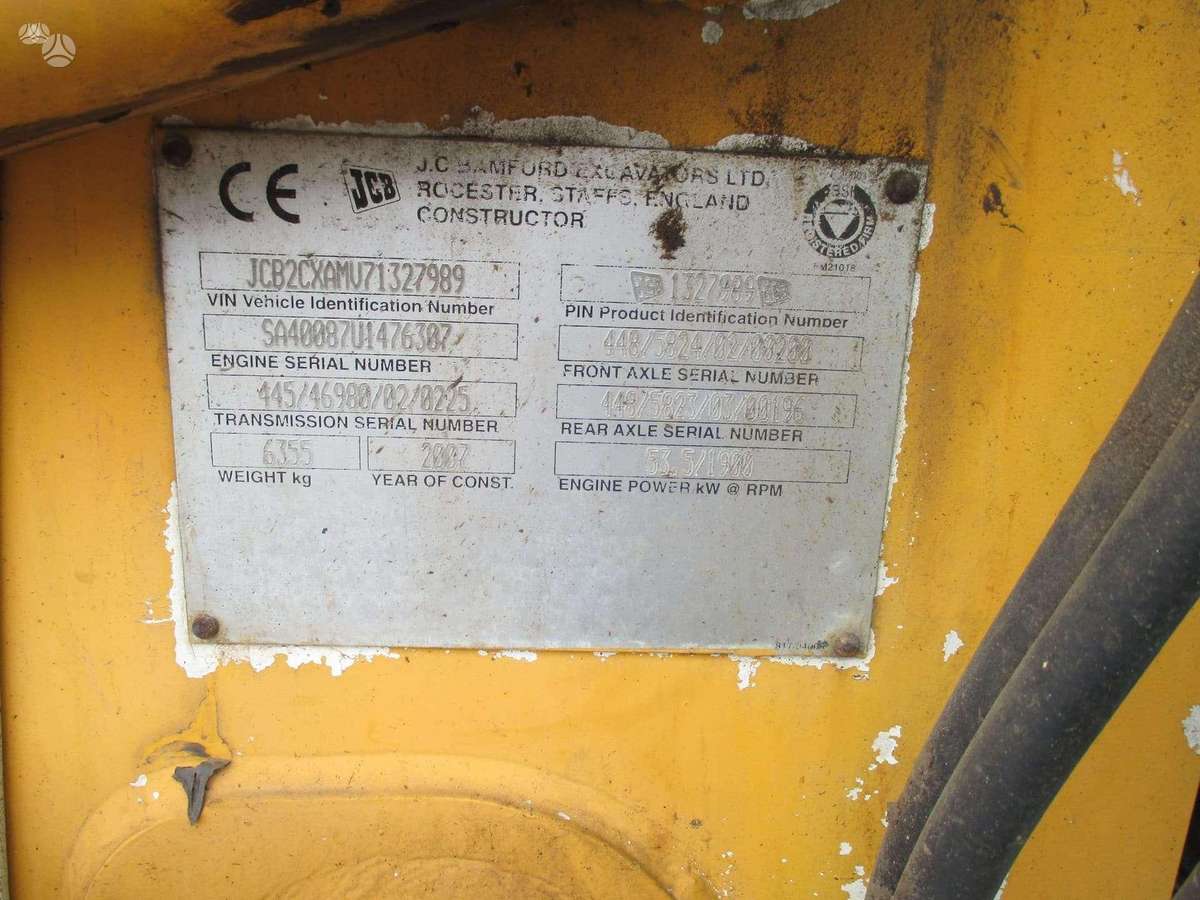 JCB 2CX, фронтальные погрузчики