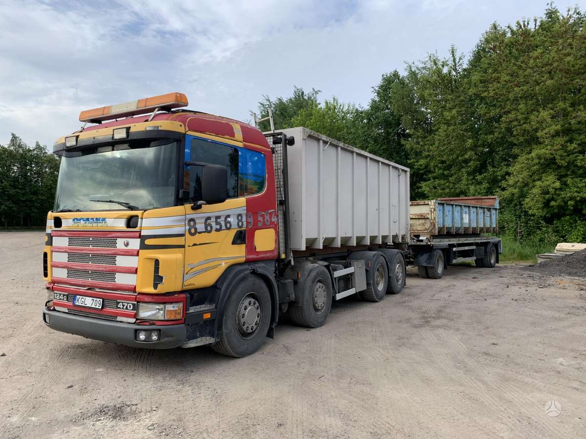 Scania R 124 GB, su kranu