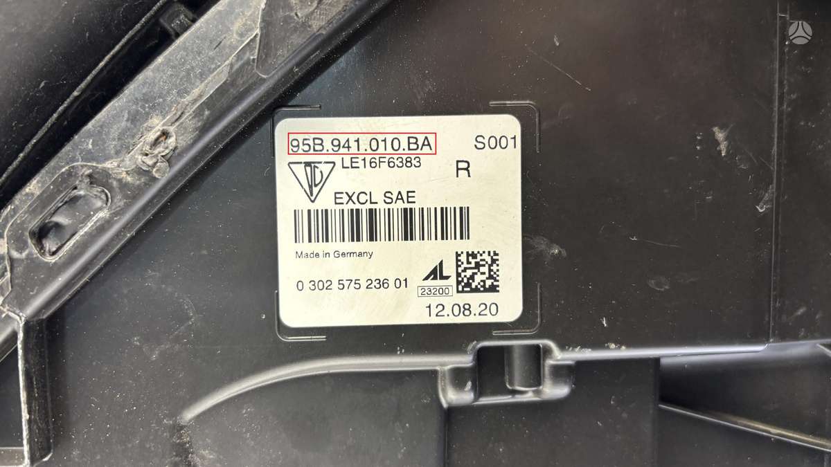 Porsche Macan, 95B941010BA, Cen28816