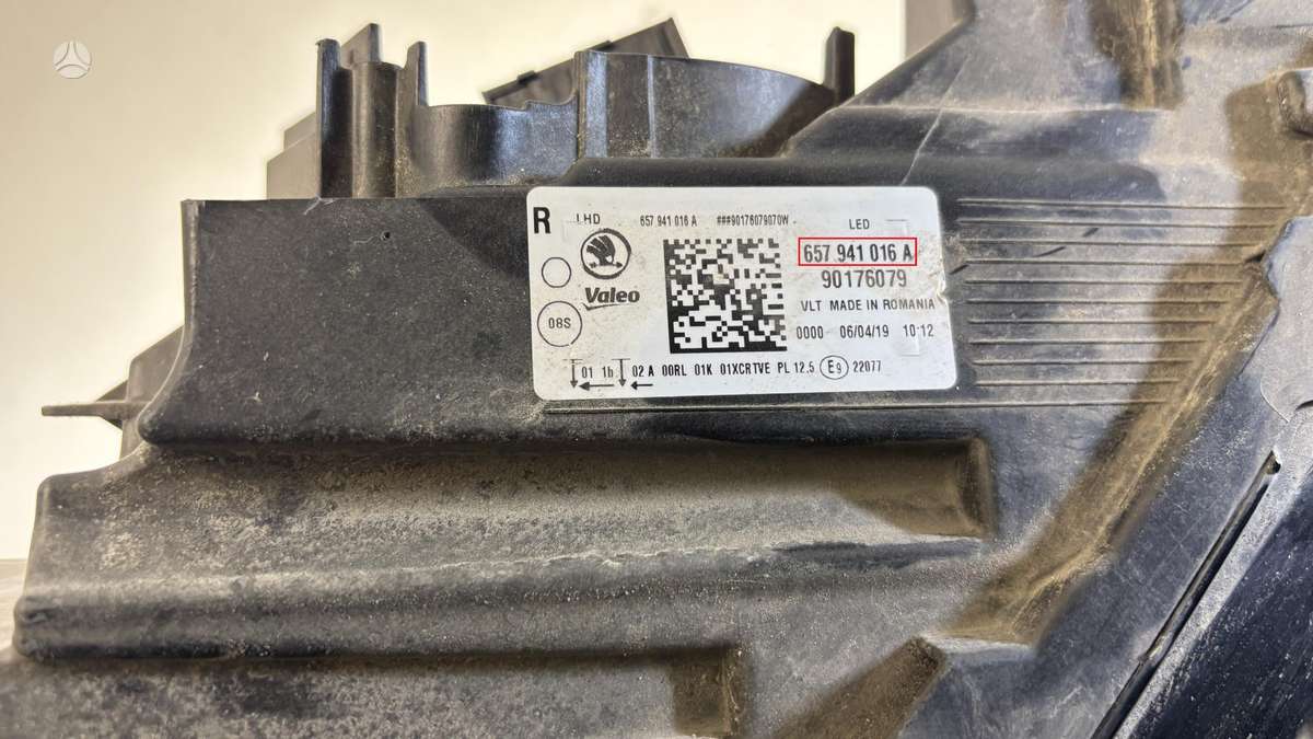 Skoda Scala, 657941016A, 28831