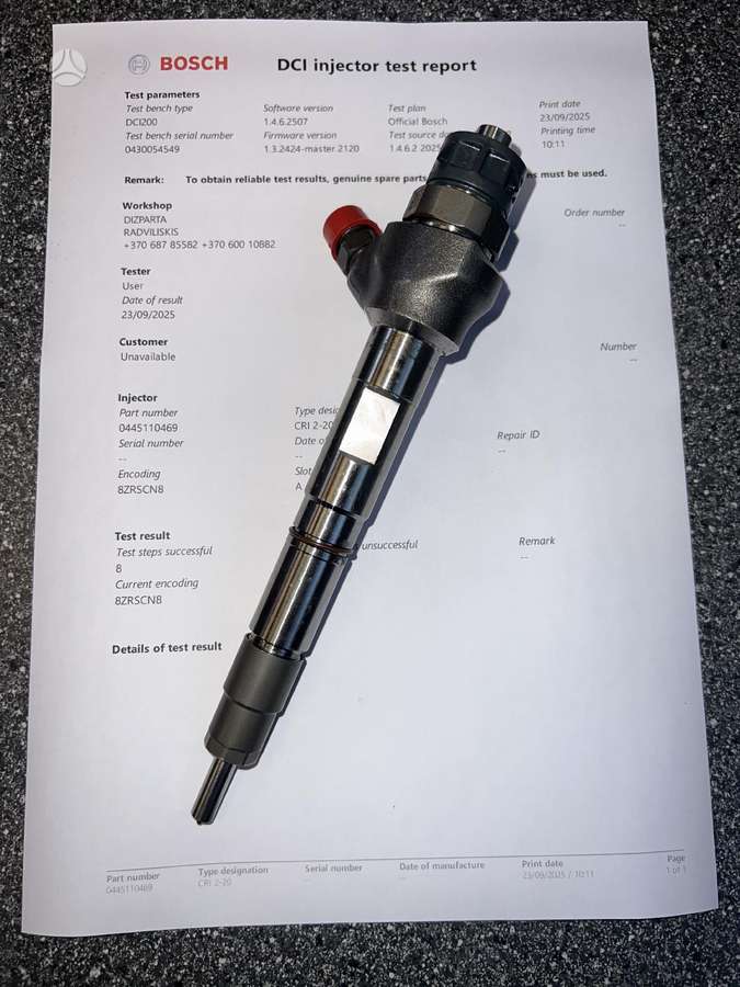 Audi A4, 0445110469, engine parts