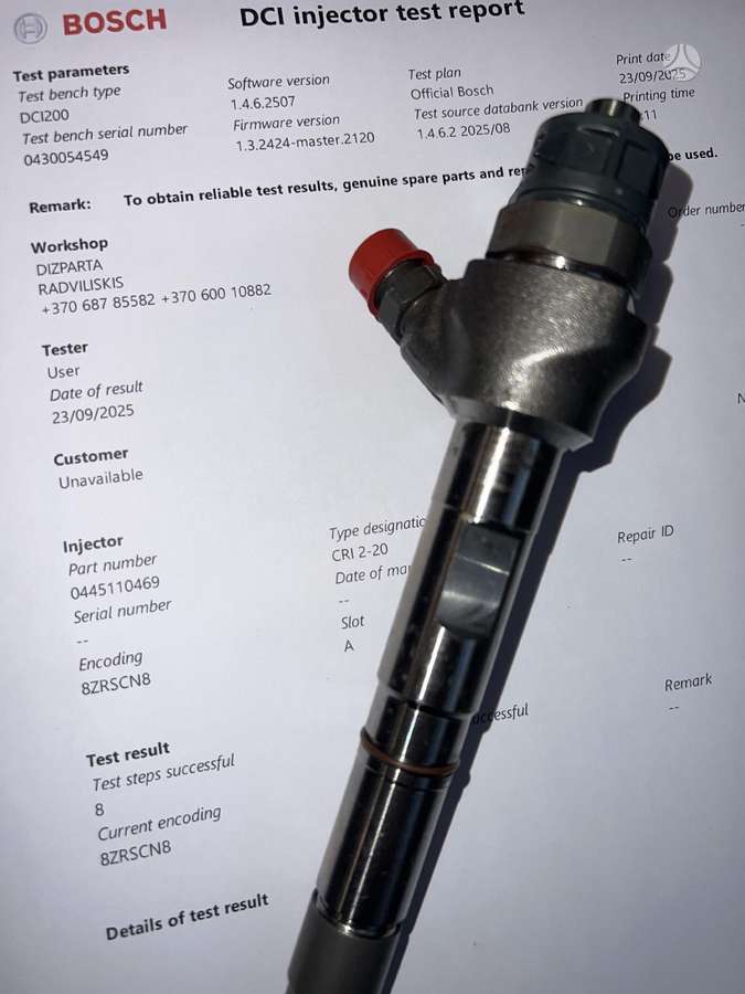 Audi A4, 0445110469, engine parts